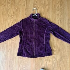 Woolrich Women's Size S Purple Full Zip Corduroy Jacket with Pockets